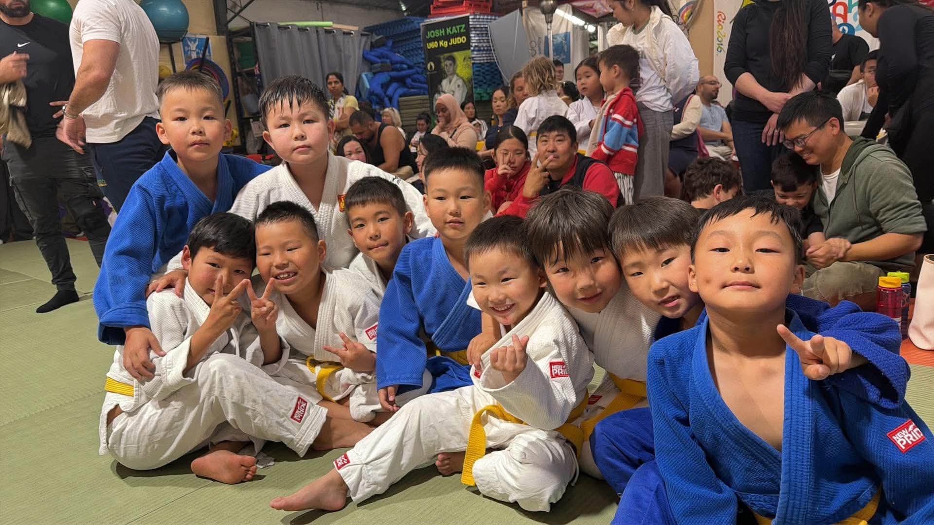Respect Judo Academy juniors together at the tournament