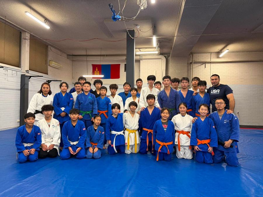 Respect Judo Academy students with visiting coach